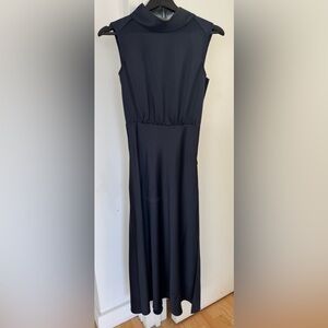 Pennyback Italian Elegant navy blue Sleeveless Dress Xs 0
